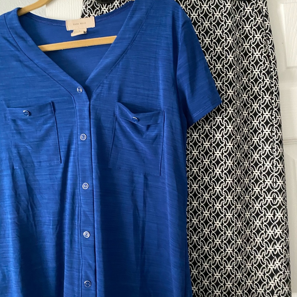 Blue, black, white business casual bundle.